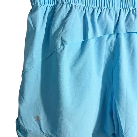 Athleta NWT Blue High Rise Racer Run 3” Shorts - Small - Picture 4 of 11
